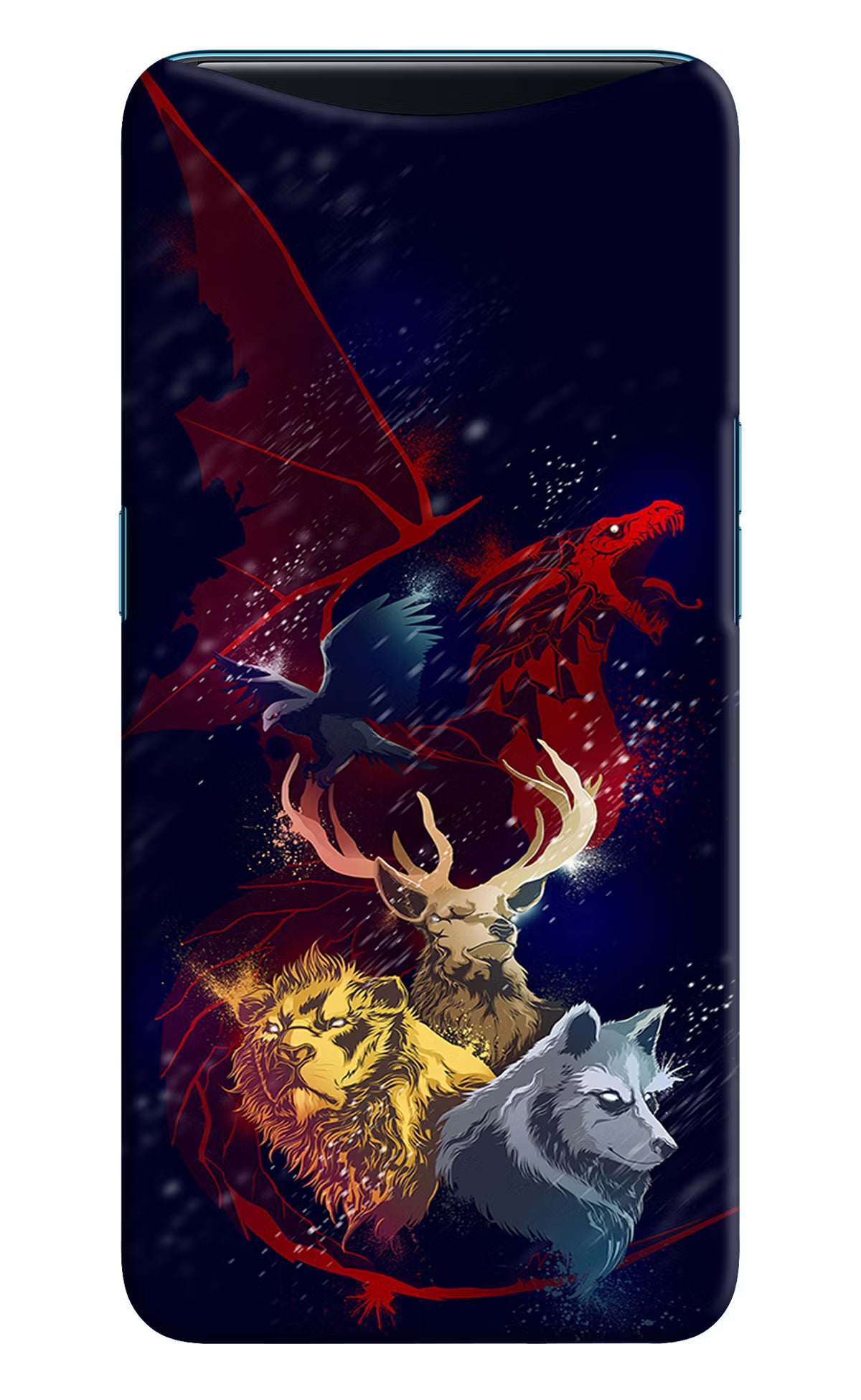 Game Of Thrones Oppo Find X Hard Case Back Cover by Casekaro