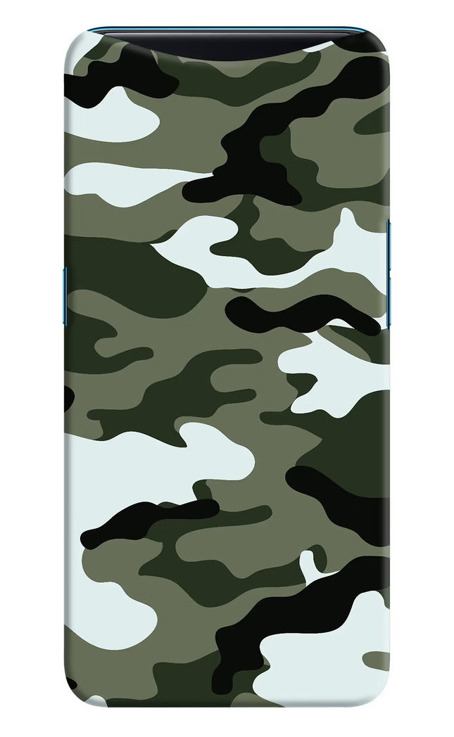 Camouflage Oppo Find X Hard Case Back Cover by Casekaro