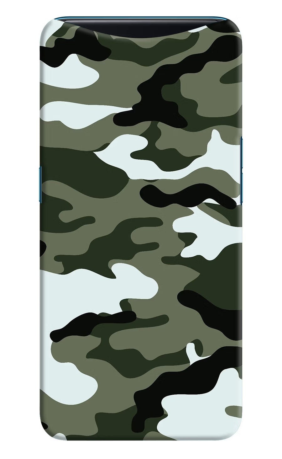 Camouflage Oppo Find X Back Cover, Hard case