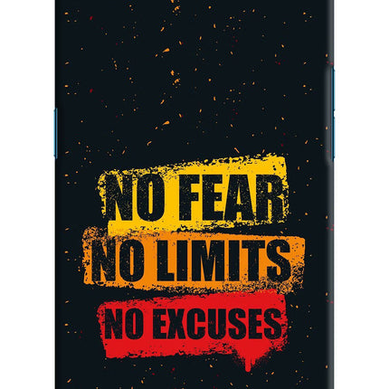 No Fear No Limits No Excuse Oppo Find X Hard Case Back Cover by Casekaro
