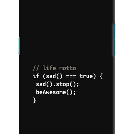 Life Motto Code Oppo Find X Hard Case Back Cover by Casekaro