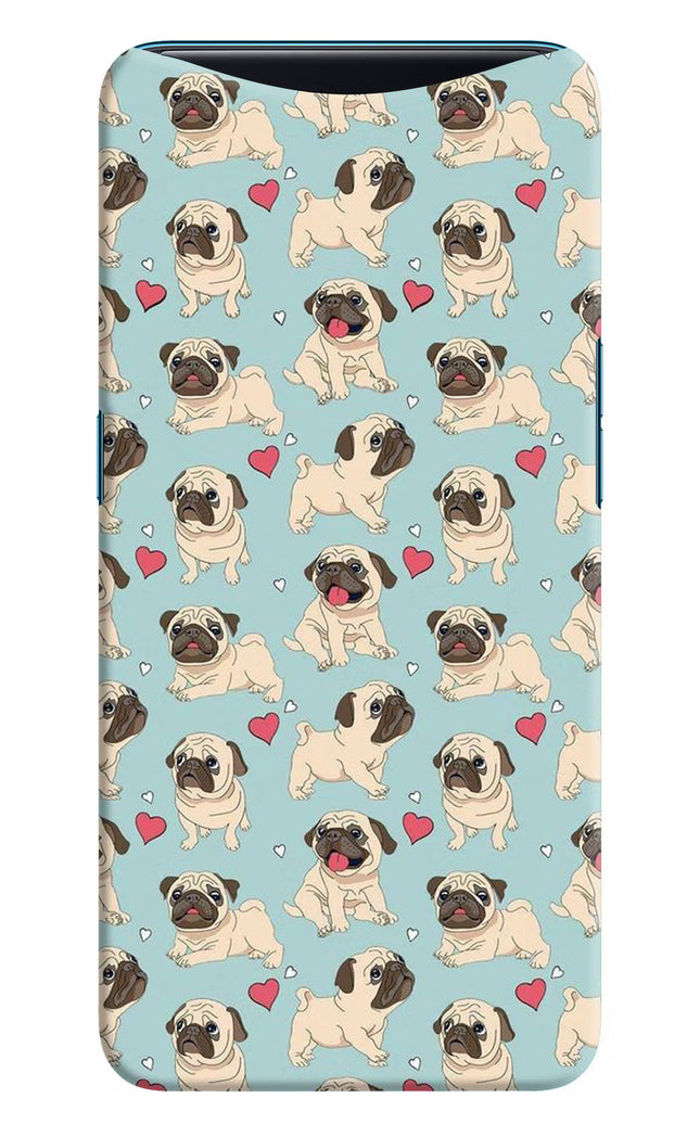 Pug Dog Oppo Find X Hard Case Back Cover by Casekaro