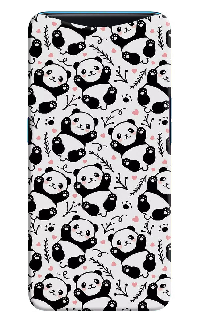 Cute Panda Oppo Find X Hard Case Back Cover by Casekaro