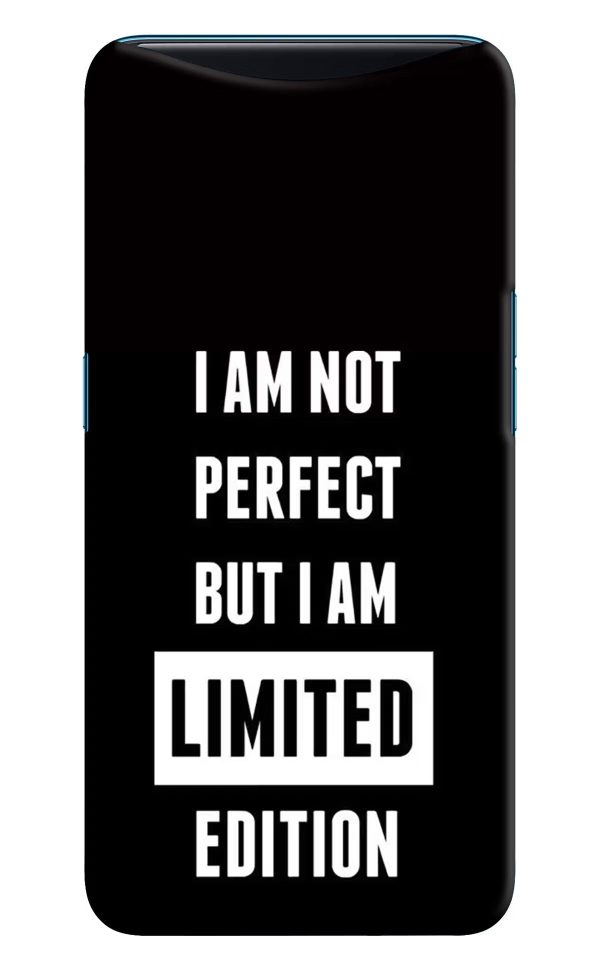 I Am Not Perfect But I Am Limited Edition Oppo Find X Hard Case Back Cover by Casekaro