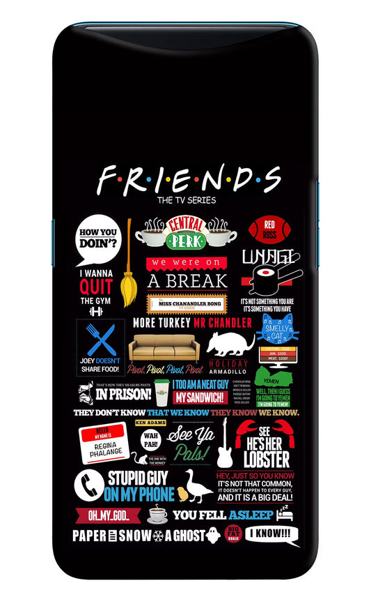 FRIENDS Oppo Find X Hard Case Back Cover by Casekaro