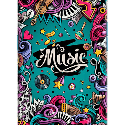 Music Graffiti Oppo Find X Hard Case Back Cover by Casekaro