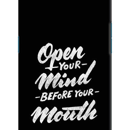 Open Your Mind Before Your Mouth Oppo Find X Hard Case Back Cover by Casekaro