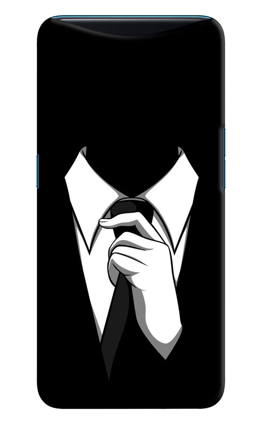Black Tie Oppo Find X Hard Case Back Cover by Casekaro