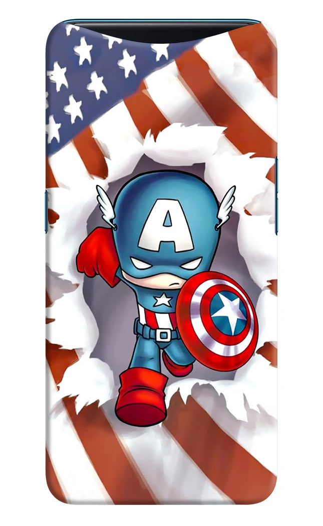 Captain America Oppo Find X Hard Case Back Cover by Casekaro