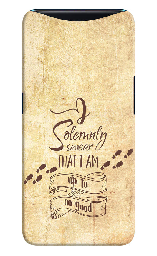 I Solemnly swear that i up to no good Oppo Find X Hard Case Back Cover by Casekaro