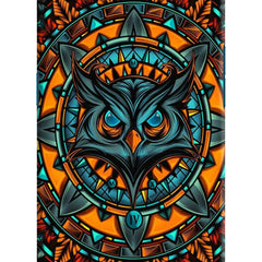 Angry Owl Art Oppo Find X Hard Case Back Cover by Casekaro