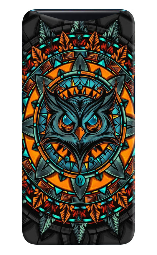Angry Owl Art Oppo Find X Hard Case Back Cover by Casekaro