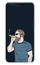Smoking Oppo Find X Hard Case Back Cover by Casekaro