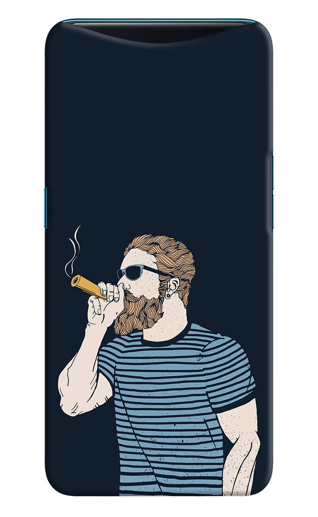 Smoking Oppo Find X Hard Case Back Cover by Casekaro