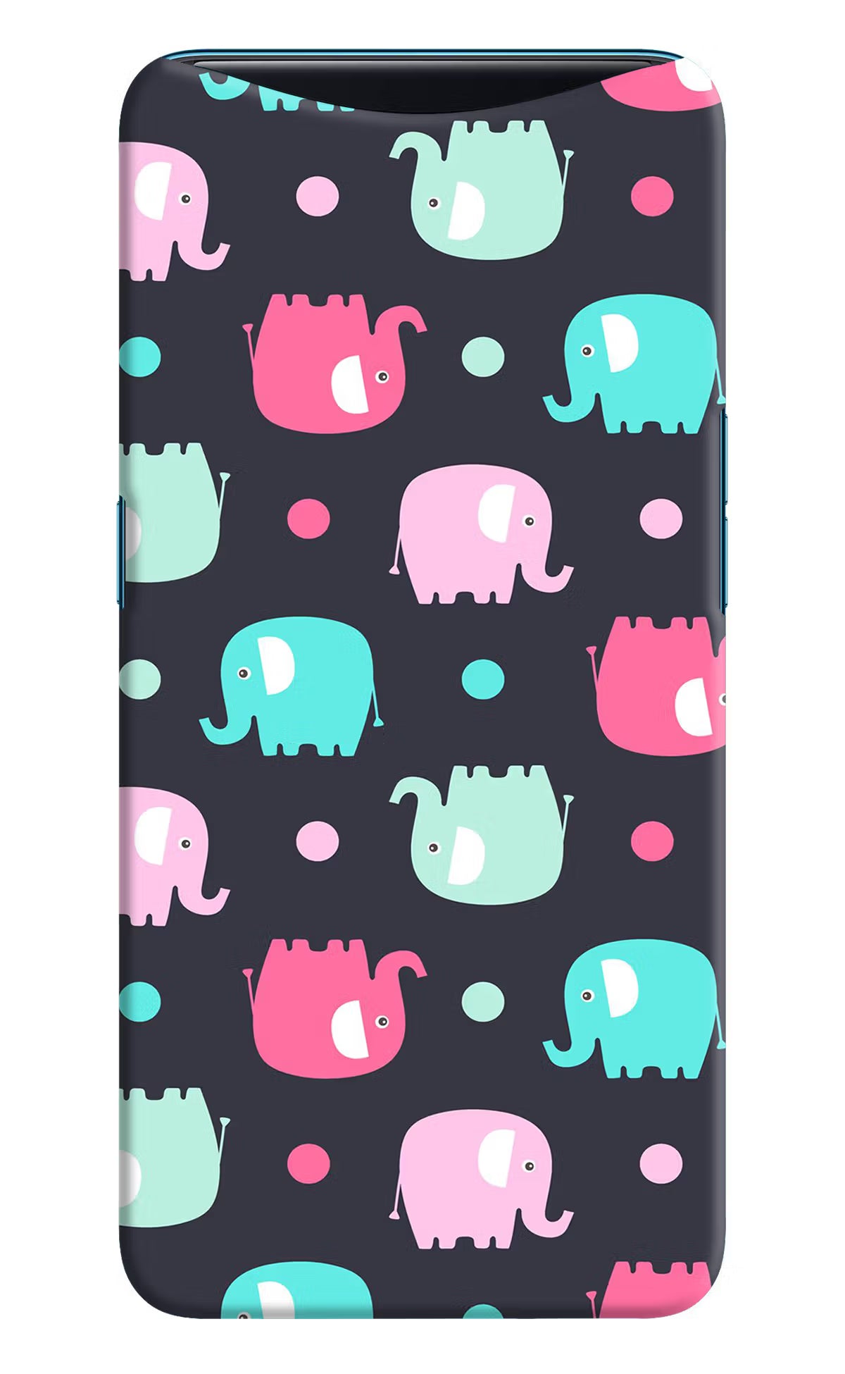 Elephants Oppo Find X Hard Case Back Cover by Casekaro