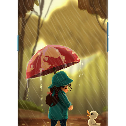 Rainy Day Oppo Find X Hard Case Back Cover by Casekaro