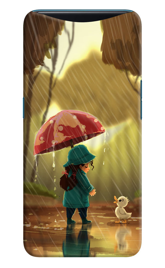 Rainy Day Oppo Find X Hard Case Back Cover by Casekaro