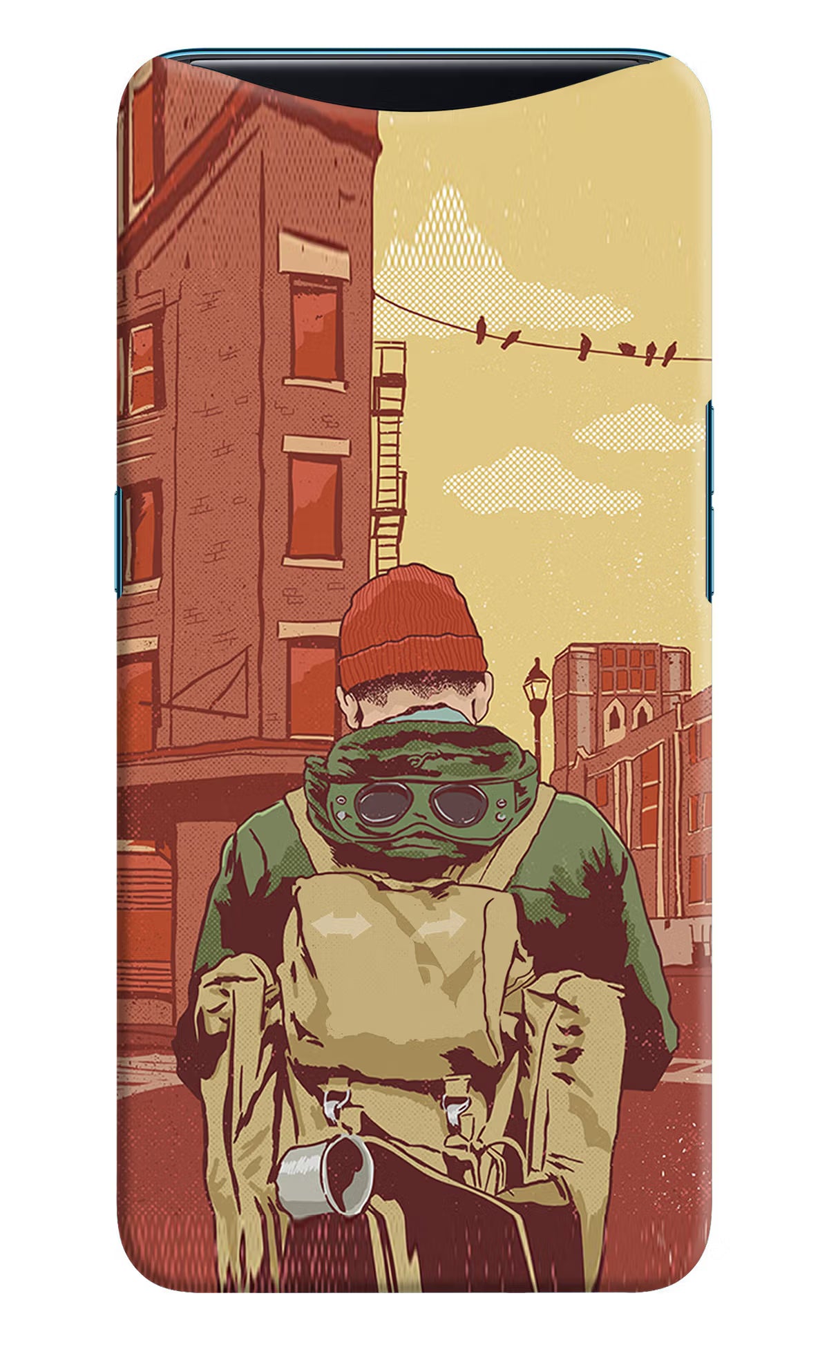Adventurous Oppo Find X Hard Case Back Cover by Casekaro