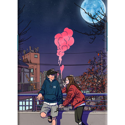 Chilling Couple Oppo Find X Hard Case Back Cover by Casekaro