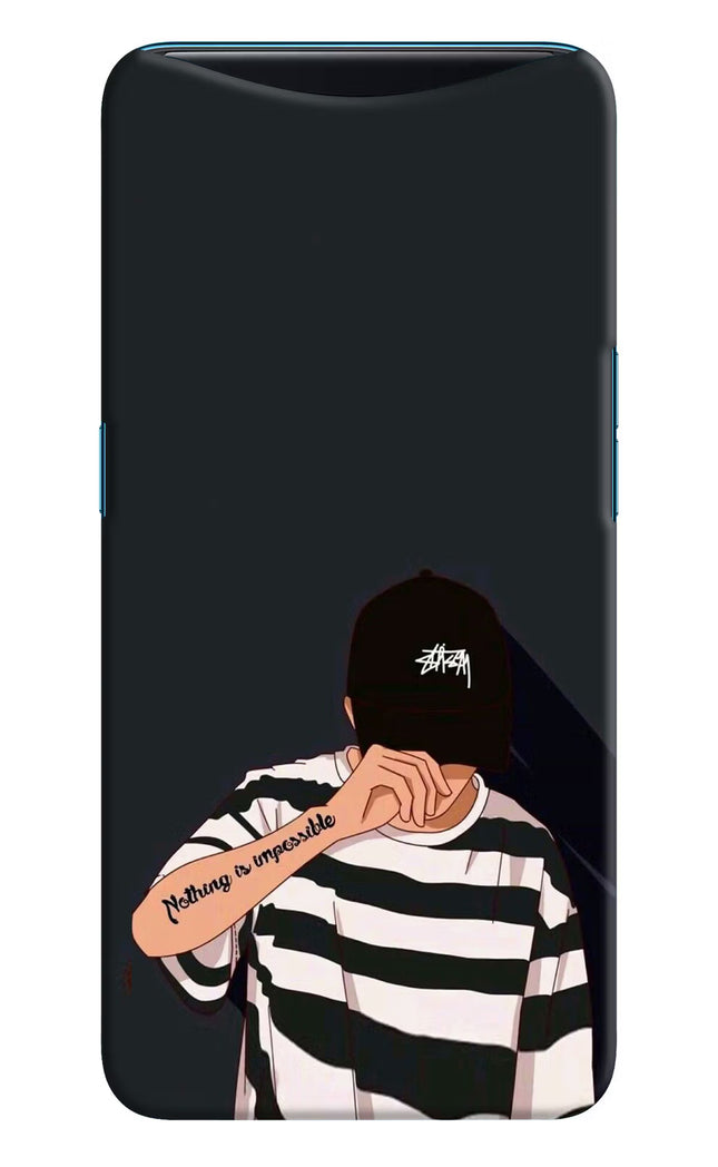 Aesthetic Boy Oppo Find X Hard Case Back Cover by Casekaro