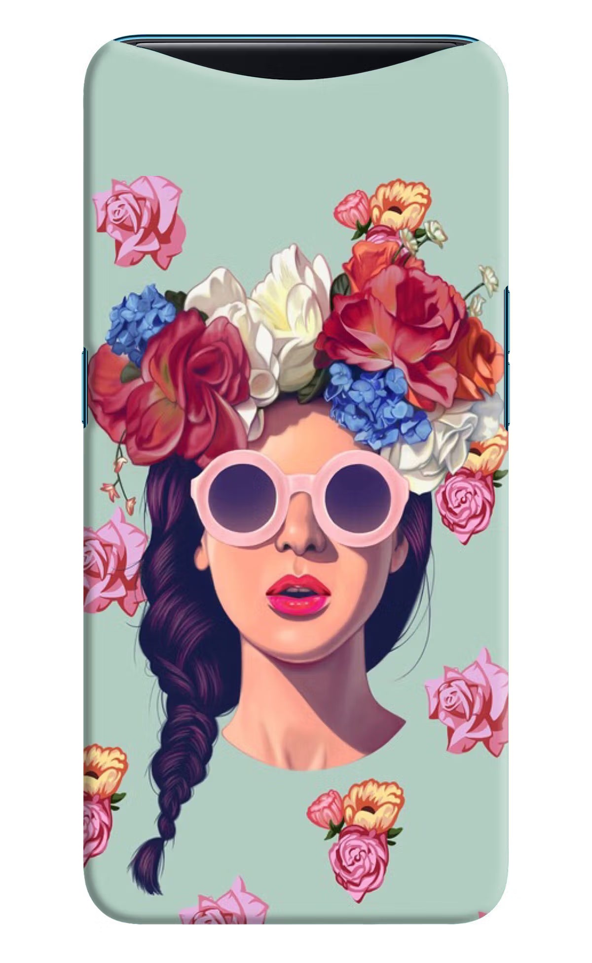 Pretty Girl Oppo Find X Hard Case Back Cover by Casekaro