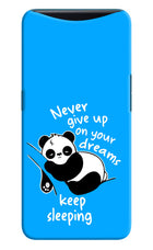 Keep Sleeping Oppo Find X Hard Case Back Cover by Casekaro