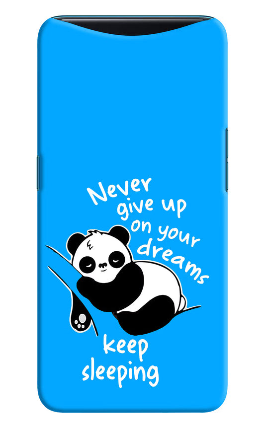 Keep Sleeping Oppo Find X Hard Case Back Cover by Casekaro