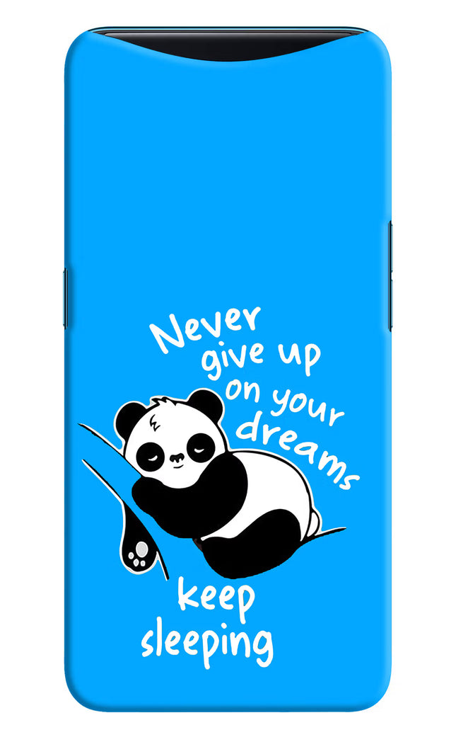 Keep Sleeping Oppo Find X Hard Case Back Cover by Casekaro