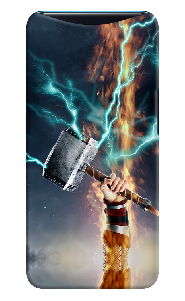 Thor Hammer Mjolnir Oppo Find X Hard Case Back Cover by Casekaro