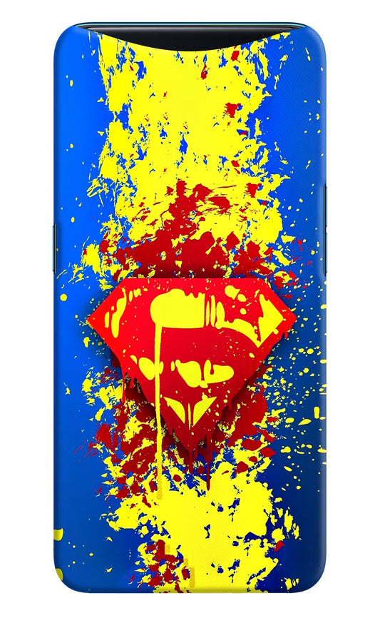 Superman logo Oppo Find X Hard Case Back Cover by Casekaro