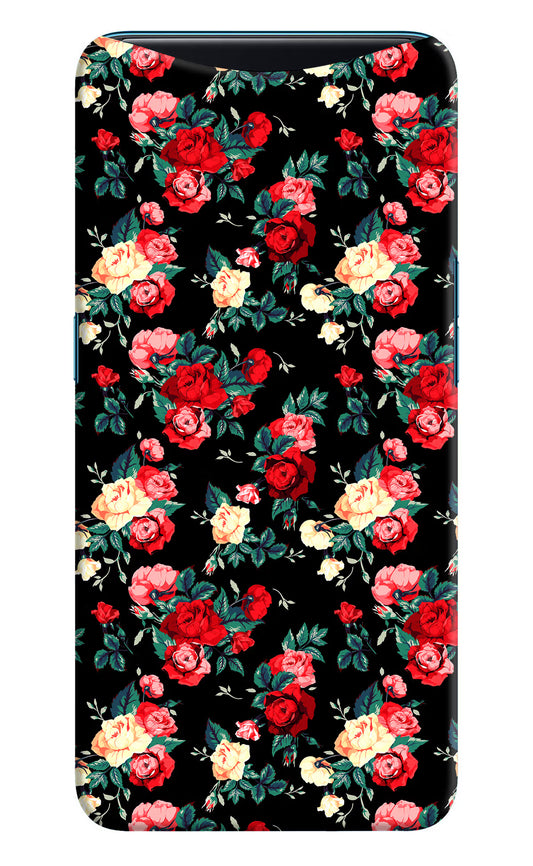 Rose Pattern Oppo Find X Hard Case Back Cover by Casekaro