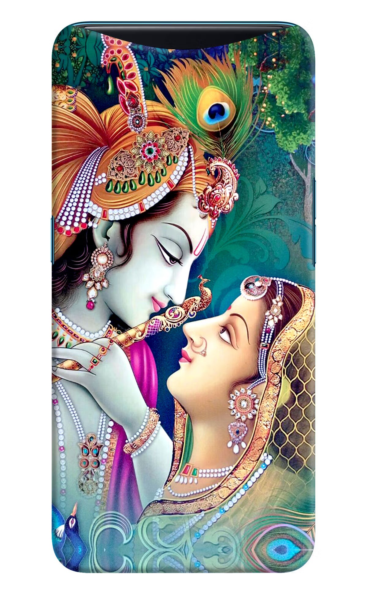 Lord Radha Krishna Oppo Find X Hard Case Back Cover by Casekaro