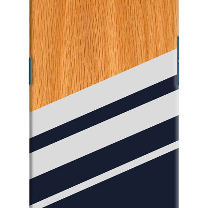 Blue and white wooden Oppo Find X Hard Case Back Cover by Casekaro