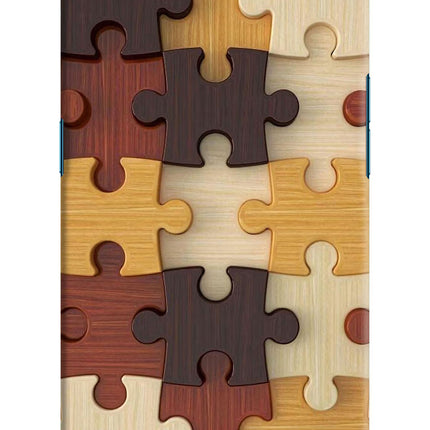 Wooden Puzzle Oppo Find X Hard Case Back Cover by Casekaro