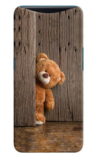 Teddy Wooden Oppo Find X Hard Case Back Cover by Casekaro