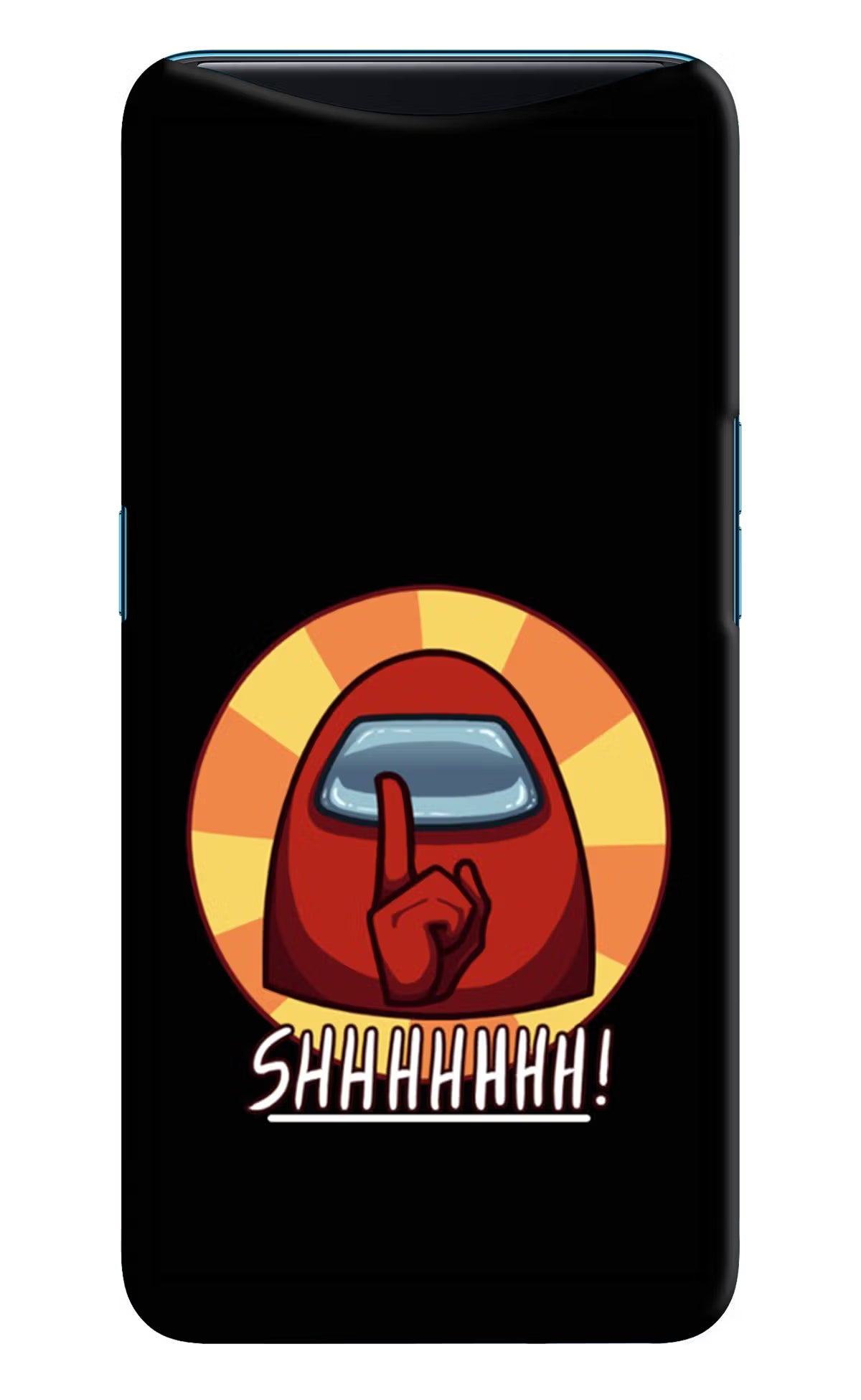 Among Us Shhh! Oppo Find X Hard Case Back Cover by Casekaro