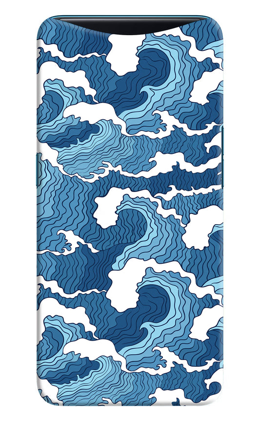 Blue Waves Oppo Find X Hard Case Back Cover by Casekaro