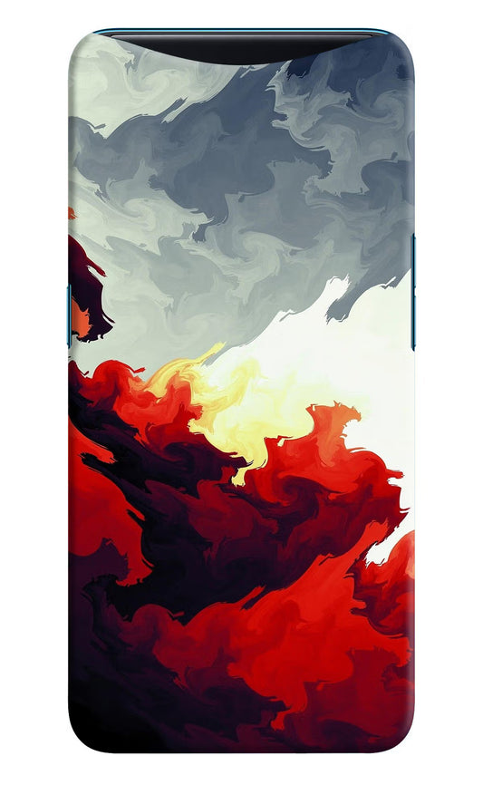 Fire Cloud Oppo Find X Hard Case Back Cover by Casekaro