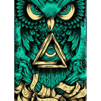 Green Owl Oppo Find X Hard Case Back Cover by Casekaro