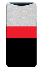 Tri Color Pattern Oppo Find X Hard Case Back Cover by Casekaro