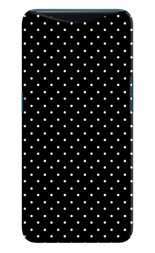White Dots Oppo Find X Hard Case Back Cover by Casekaro