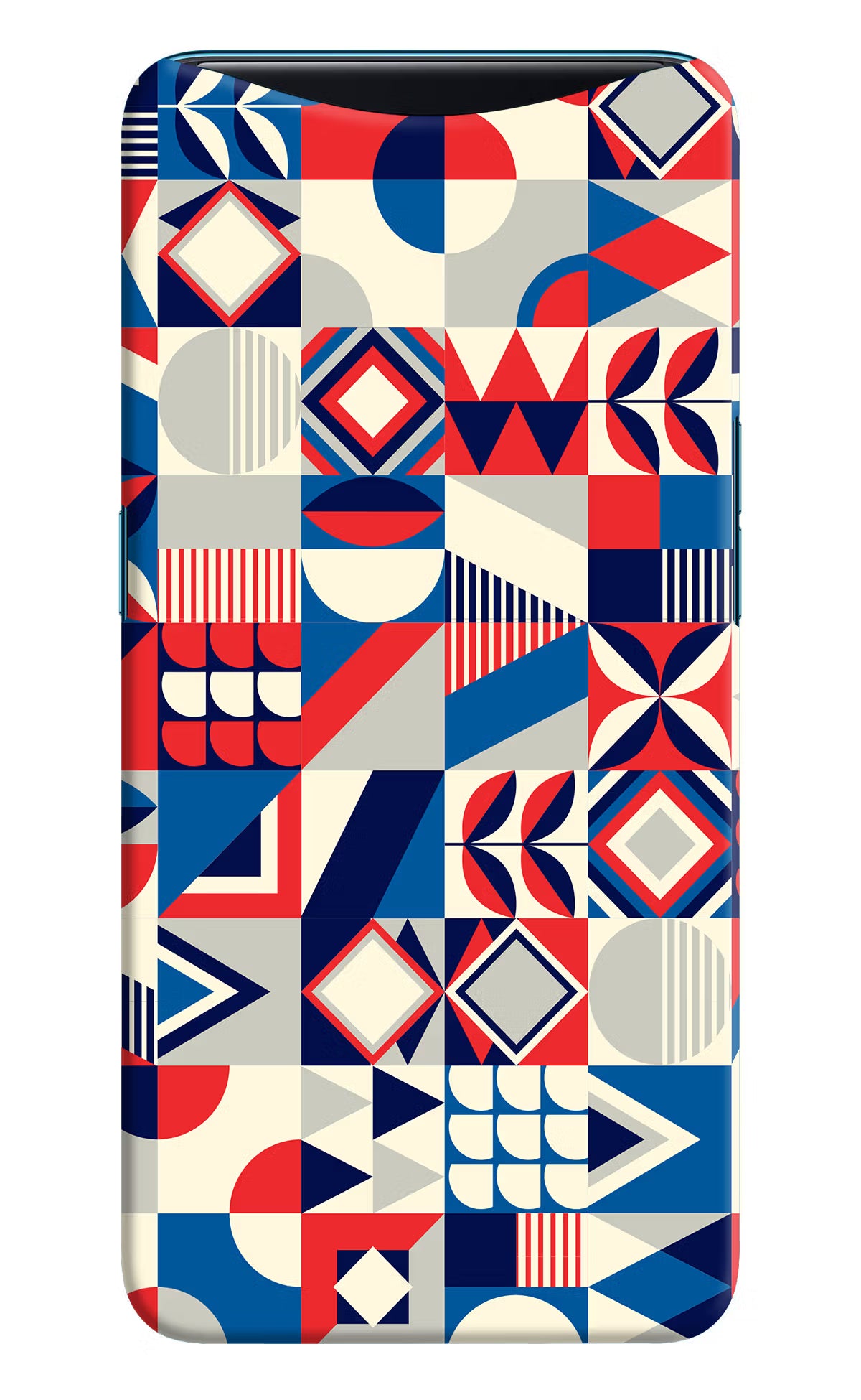 Colorful Pattern Oppo Find X Hard Case Back Cover by Casekaro