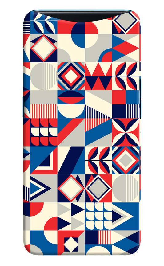 Colorful Pattern Oppo Find X Hard Case Back Cover by Casekaro