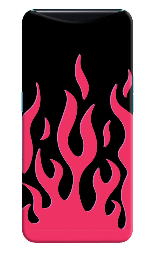 Fire Flames Oppo Find X Hard Case Back Cover by Casekaro