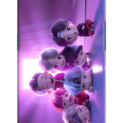 BTS Chibi Oppo Find X Hard Case Back Cover by Casekaro