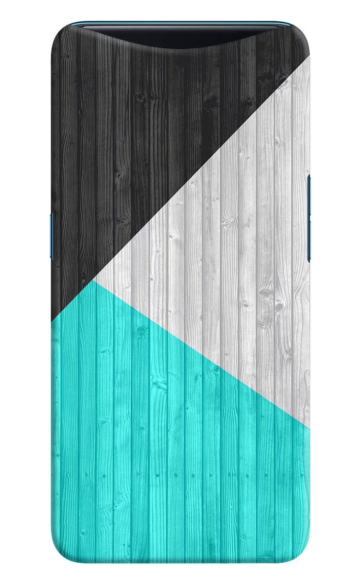 Wooden Abstract Oppo Find X Hard Case Back Cover by Casekaro