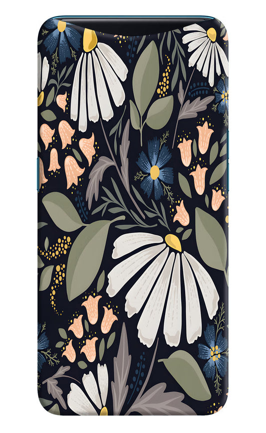 Flowers Art Oppo Find X Hard Case Back Cover by Casekaro