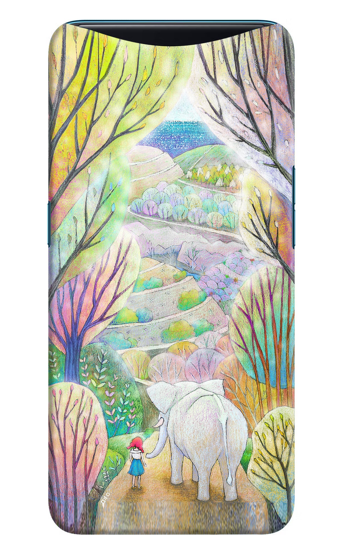 Nature Painting Oppo Find X Hard Case Back Cover by Casekaro