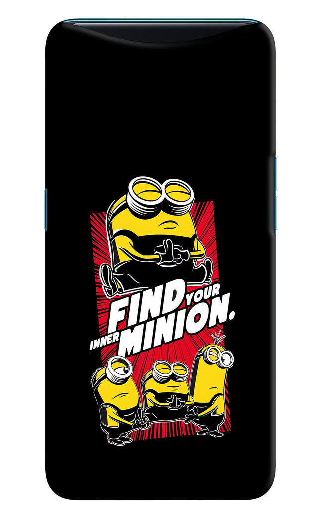 Find your inner Minion Oppo Find X Hard Case Back Cover by Casekaro