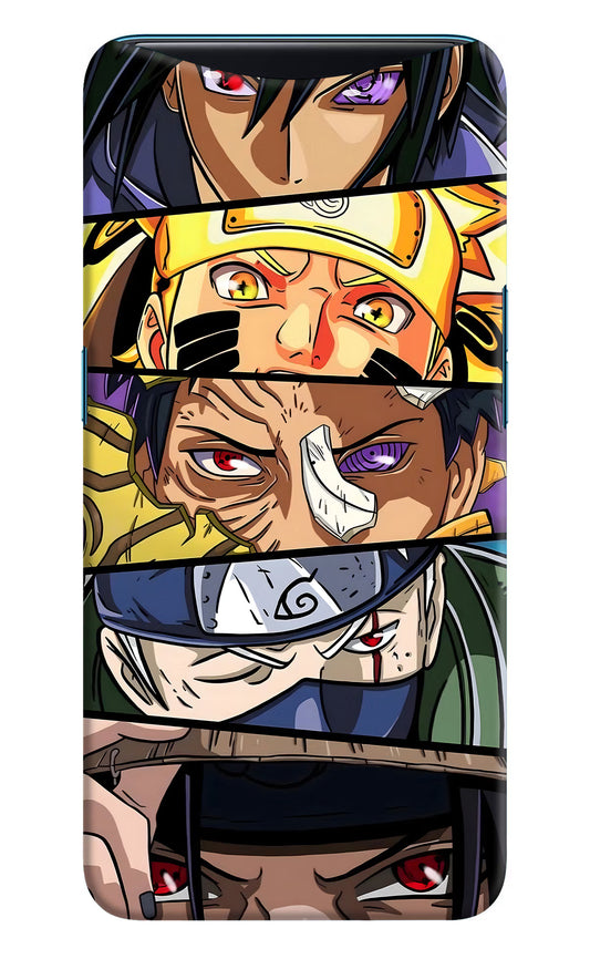 Naruto Character Oppo Find X Hard Case Back Cover by Casekaro